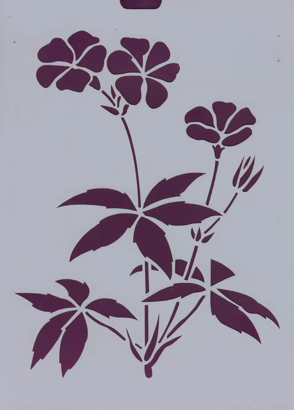 Clearance Plantilla de Stencil V-178 Ramo de flores 15x21cm Dayka Plantillas