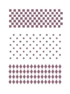 Plantilla de Stencil V-213 Rombos, circulos y cuadrados 15x21cm Dayka Plantillas