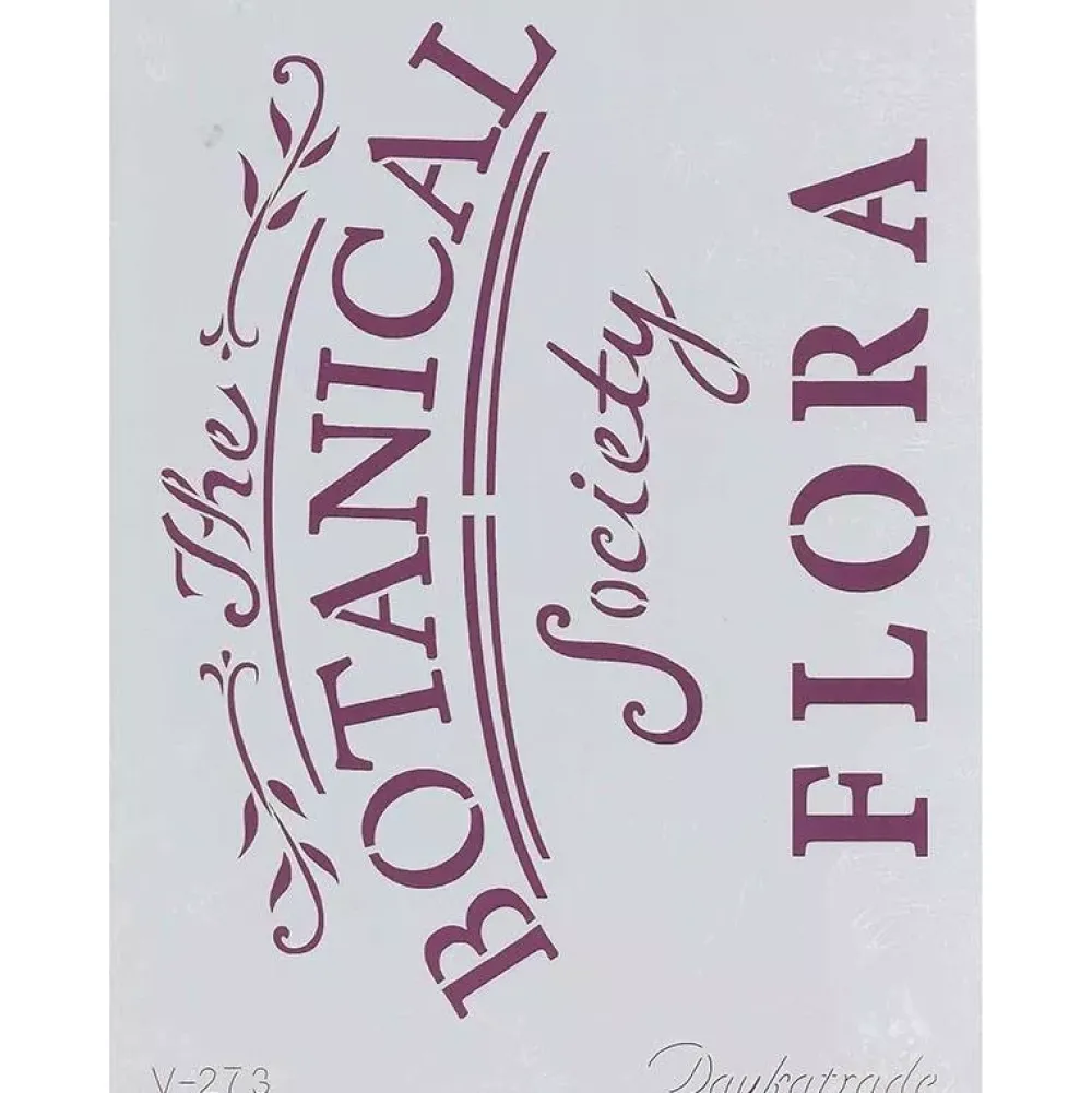 Discount Plantilla de Stencil V-273 The Botanical Society flora 15x21cm Dayka Plantillas