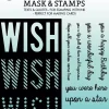 Clearance Plantilla de Stencil y Sellos Transparentes Wish Essentials Plantillas