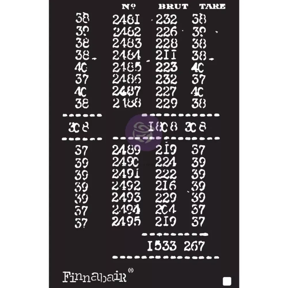 Hot Plantillas de Stencil Book Of Numbers Finnabair Prima Plantillas