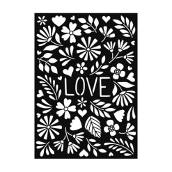 Online Plantillas de stencil Love A4 Plantillas