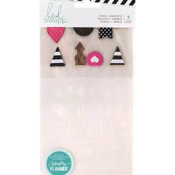 Best Plantillas de stencil y Clips Fresh Start Heidi Swapp Plantillas