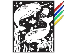 Best Póster para Colorear Narval Niños Niños Y Regalos