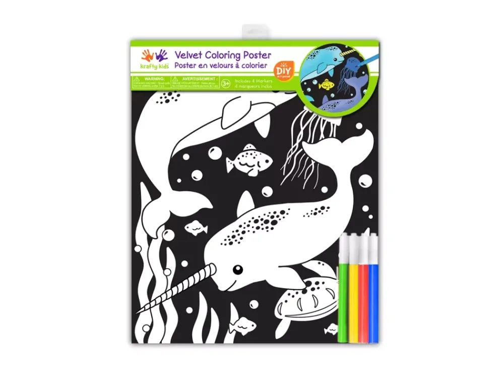 Best Póster para Colorear Narval Niños Niños Y Regalos
