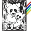 New Póster para Colorear Panda Niños Niños Y Regalos