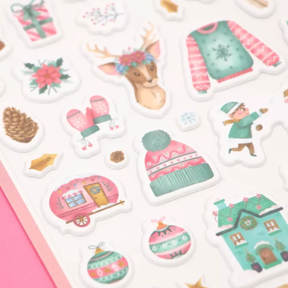 Puffy Stickers All You Need Is Christmas Navidad