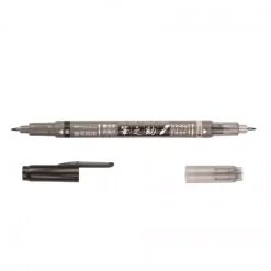 Best Rotulador Fudenosuke Doble punta gris y negro Rotuladores