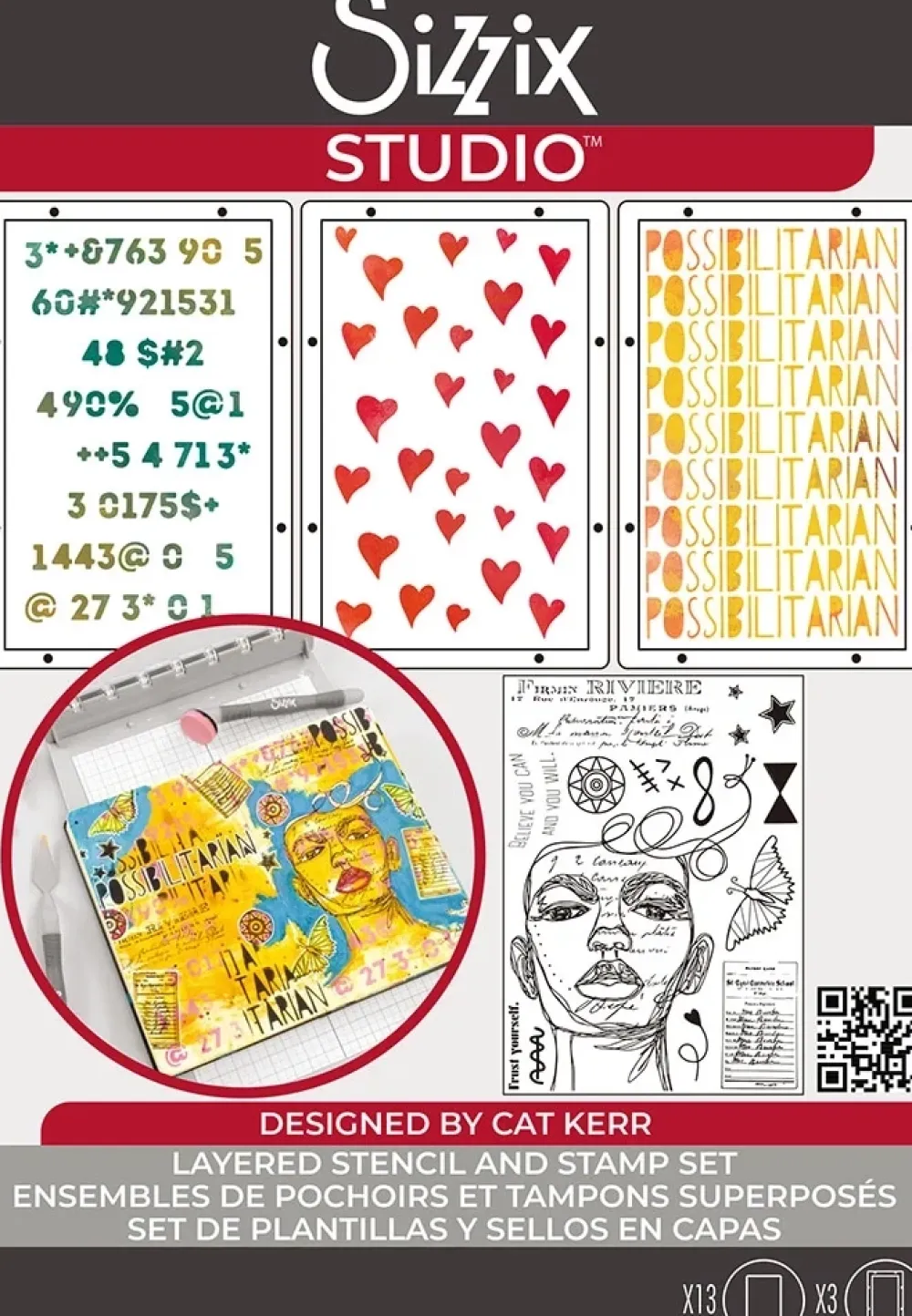 Sale Sellos + plantillas de stencil Possibilitarian Plantillas