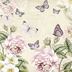 New Servilletas Botanical Cream 33x33cm Decoupage