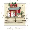 New Servilletas de papel Merry Christmas Sleigh 33x33cm Navidad