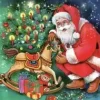 Servilletas de Papel Papá Noel con Regalos 33x33cm Navidad