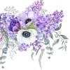 Discount Servilletas de Papel Ramo floral lilas 33x33cm Decoupage