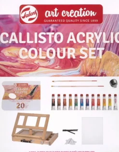 Online Set 12 Acrílicos + Caballete Callisto Talens Pinturas Acrílicas