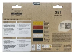 Discount Set 5 acrílicos ecológicos primarios Origin 60ml Pinturas Acrílicas