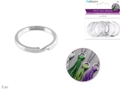 Discount Set 5 Anillas de Llavero 38mm Goma Eva Fofuchas|Bisutería