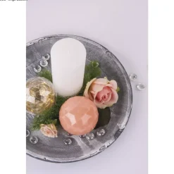 Discount Set 6 Bolas de Facetas de Plástico Transparente 8cm Navidad