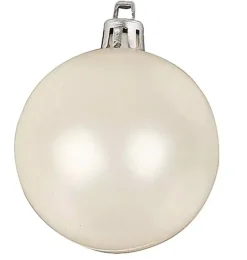 Discount Set 20 Bolas de Navidad Blanco Porexpán, Celulosa Y Plástico
