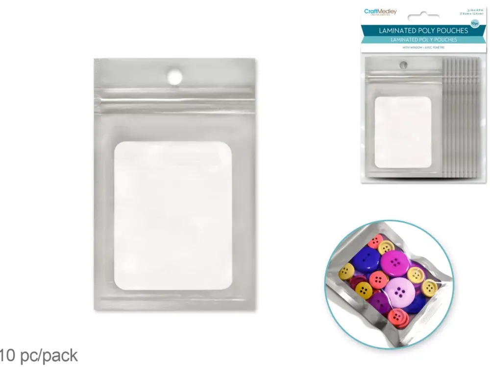 Outlet Set 10 Bolsas Ziplock Plata Organización