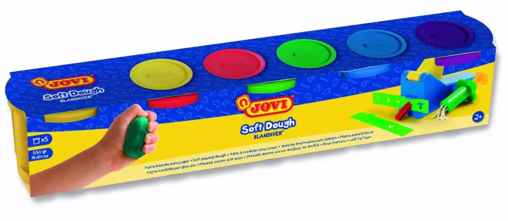 Clearance Set 5 Botes de plastilina multicolor Soft Blandiver Pastas Moldeables