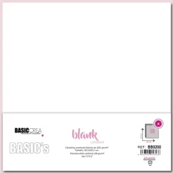 Best Set cartulinas Blancas Premium 30x30cm 200gr Papeles