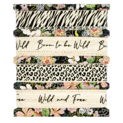 Discount Set 4 Cintas Enchanted Jungle Telas, Sedas Y Fieltro