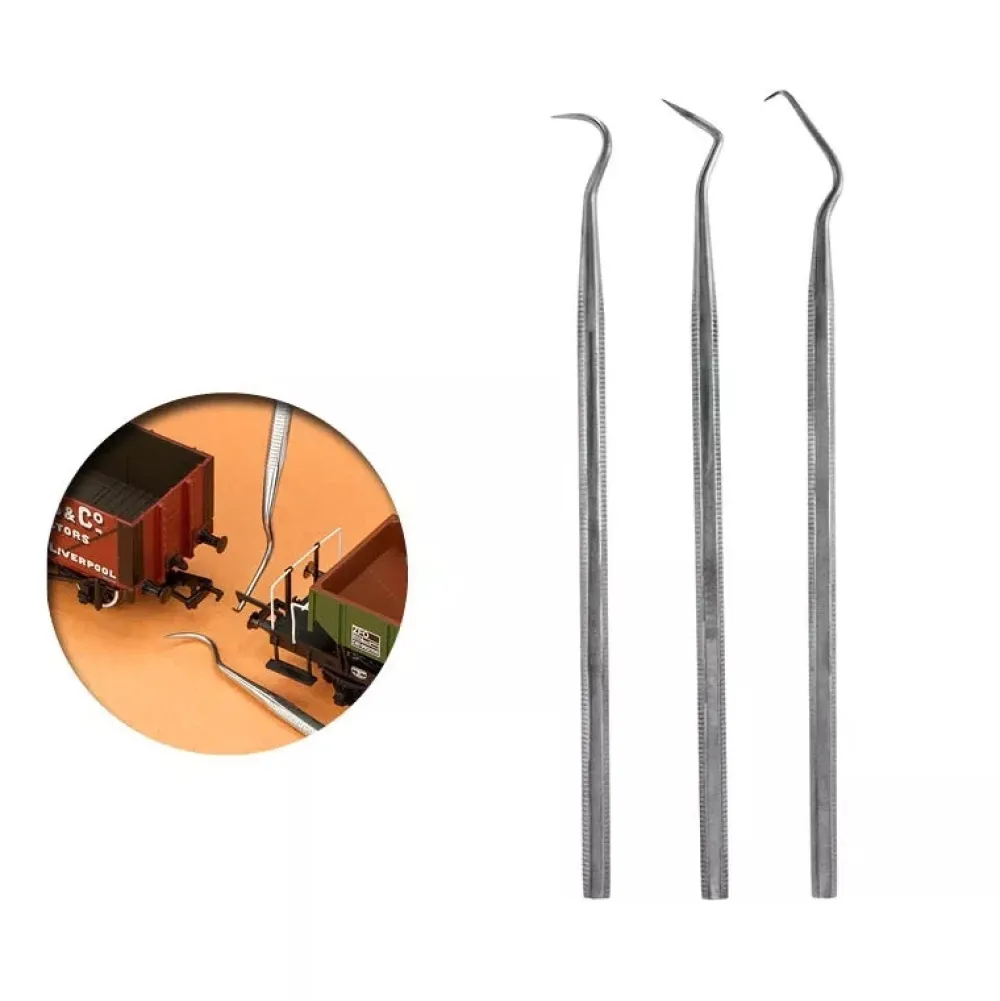 New Set 3 curetas de acero inoxidable Herramientas Para Modelado|Maquetas Y Modelismo