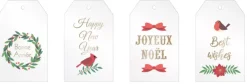 Best Set 8 Etiquetas en Acetato Merry Christmas Navidad