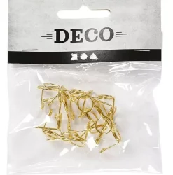 Set 10 Gafas Novelty Dorado 25mm Goma Eva Fofuchas
