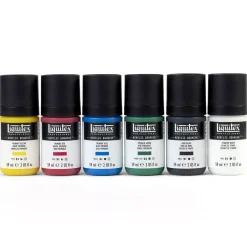 Hot Set 6 Gouache Acrílico Colores Primarios 59ml Pinturas Acrílicas