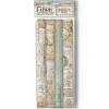 New Set 4 hojas de tela Fabric Brocante Antiques 30x30cm Papeles