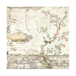 Best Set 4 hojas de tela Fabric House of Roses 30x30cm Papeles