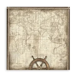 Outlet Set 4 hojas de tela Fabric Sea Land 30x30cm Papeles
