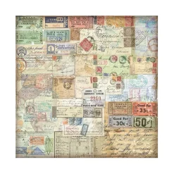 Hot Set 4 hojas de tela Fabric Art of Travelling 30x30cm Papeles