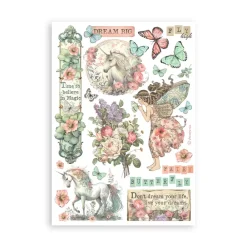 Online Set 8 hojas de Washi tape Wonderland A5 Decoupage|Papeles