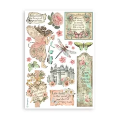 Online Set 8 hojas de Washi tape Wonderland A5 Decoupage|Papeles