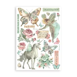 Online Set 8 hojas de Washi tape Wonderland A5 Decoupage|Papeles