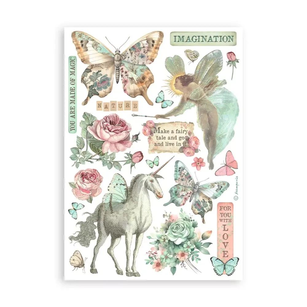 Online Set 8 hojas de Washi tape Wonderland A5 Decoupage|Papeles