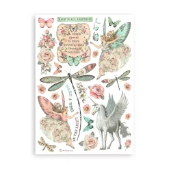 Online Set 8 hojas de Washi tape Wonderland A5 Decoupage|Papeles