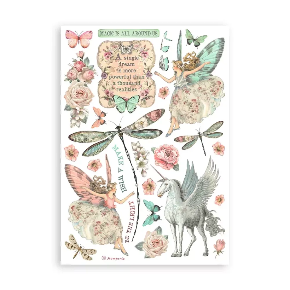 Online Set 8 hojas de Washi tape Wonderland A5 Decoupage|Papeles
