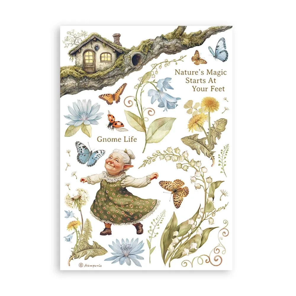 Sale Set 8 hojas de washi tape Romantic Hidden Grove A5 Papeles