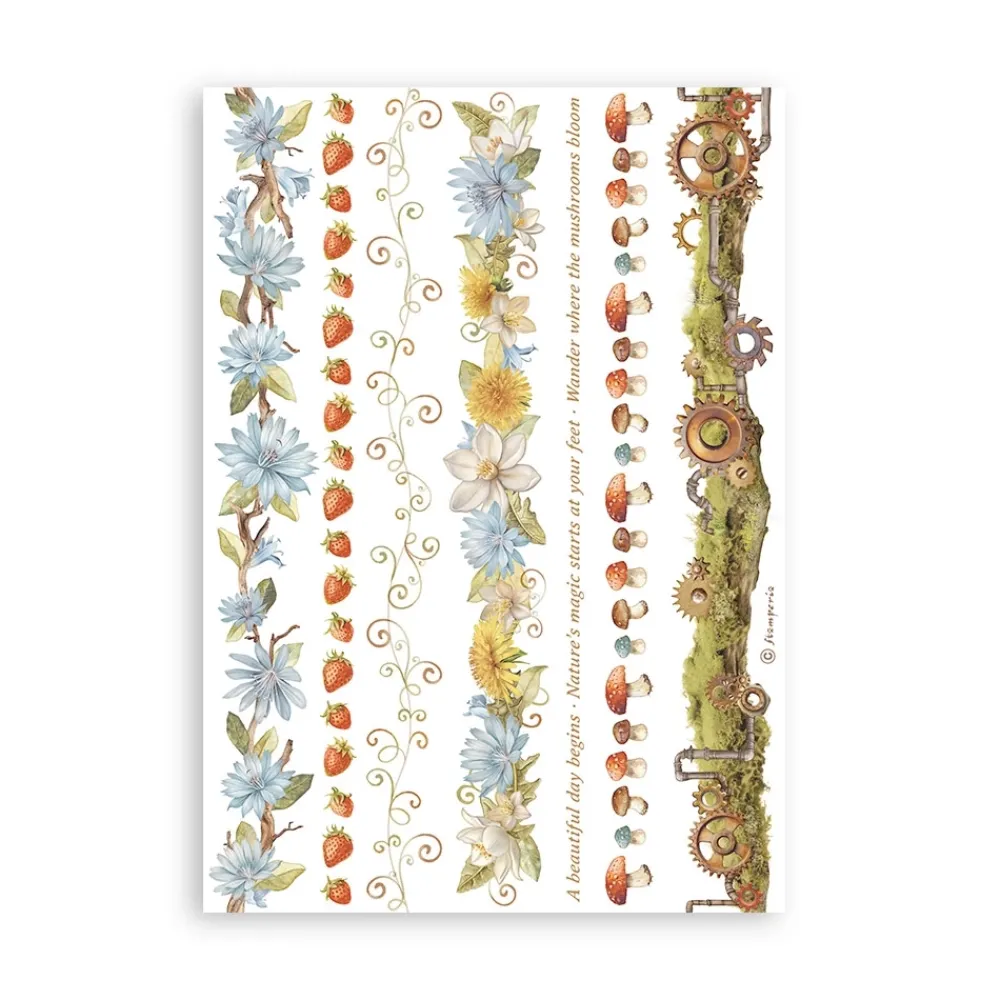 Sale Set 8 hojas de washi tape Romantic Hidden Grove A5 Papeles