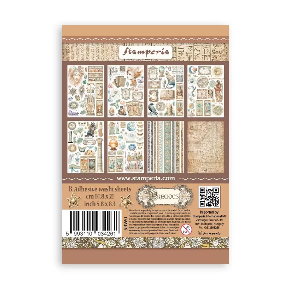 Hot Set 8 hojas de washi tape Fortune A5 Decoupage