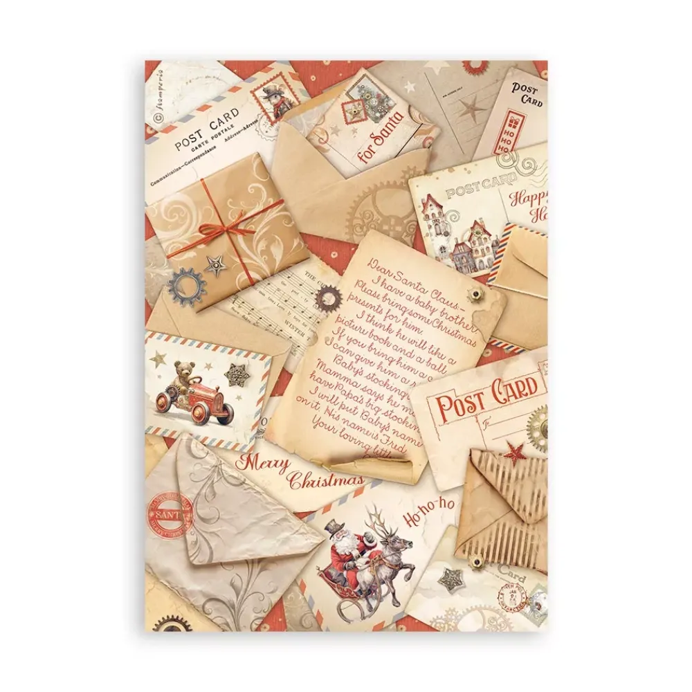 New Set 8 hojas de Washi tape Romantic Gear Up For Christmas Decoupage