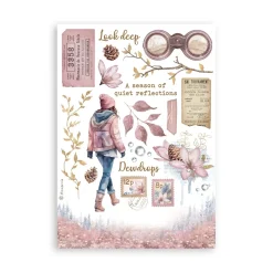 Set 8 hojas de Washi tape Dewdrops Papeles|Decoupage