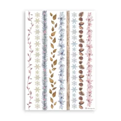 Set 8 hojas de Washi tape Dewdrops Papeles|Decoupage