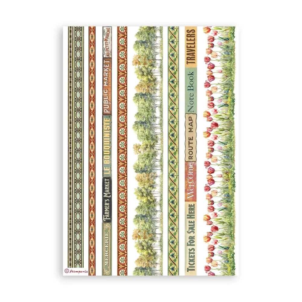 Clearance Set 8 hojas de washi tape Art of Travelling A5 Papeles|Decoupage
