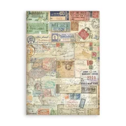 Clearance Set 8 hojas de washi tape Art of Travelling A5 Papeles|Decoupage