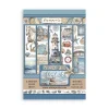 Outlet Set 8 hojas de Washi tape Silent Sea Papeles|Decoupage