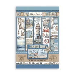 Outlet Set 8 hojas de Washi tape Silent Sea Papeles|Decoupage